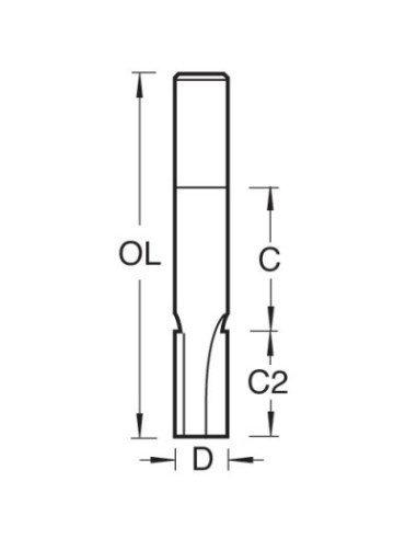 Dnamic TCT Groeffrees Extra Lang,  1/4 inch (6.35mm) 