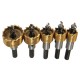 Gatenzaag, Klokboor, metaal/hout/plastic set 5st.
