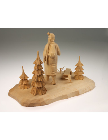 Houtsnijwerk voorbewerkt, boswachter