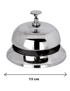 Hotel Bel L / Desk Bell / Receptie bel vernikkeld L