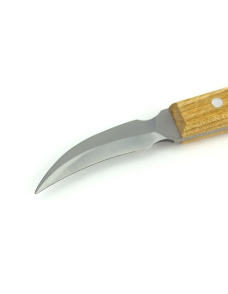 Pfeil Nr.15 Houtsnijmes, gebogen dubbel geslepen