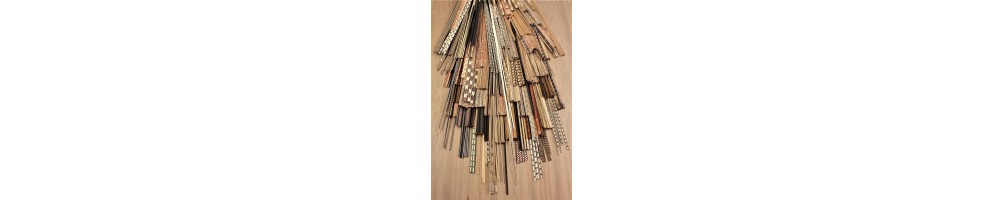 Marquetrie strips / fineer strip. 50% korting.